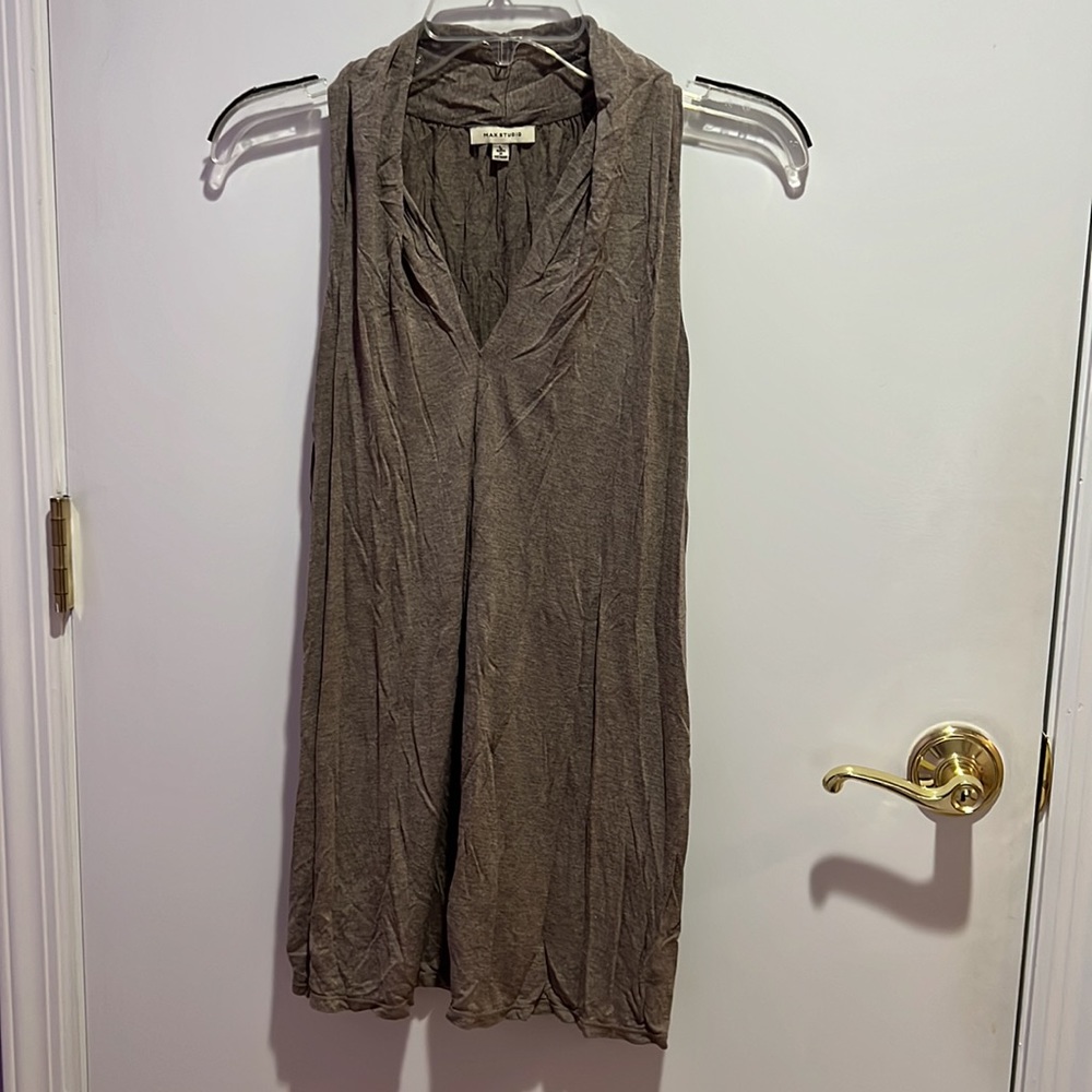 Max Studio Flowy A Line Sleeveless Blouse Top
